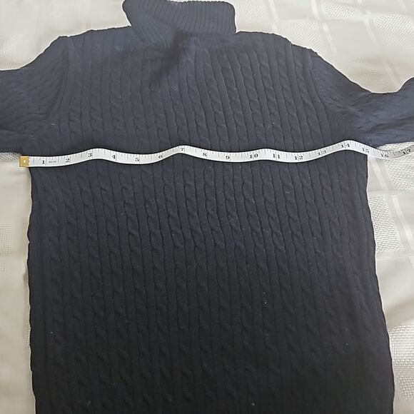 Nautica Women's Turtle Neck Cotton Sweater XS Navy Blue - Picture 16 of 16